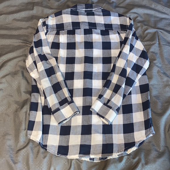 Children’s Place Kid Boy Lightweight Flannel Long Sleeve Plaid Button Down - Picture 2 of 5